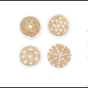 Bloomingville Woven Seagrass Coasters